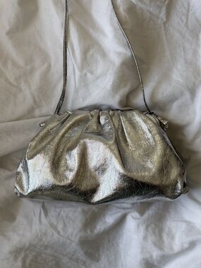 Metallic Silver Bag
